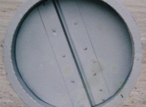 T302-7型圆形钢制蝶阀（手柄式）